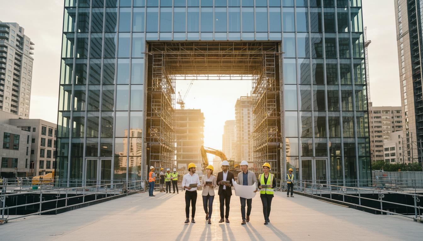 Projectontwikkelaar aan het werk: analyseren van locaties, concepten en haalbaarheid van bouwprojecten met planning, kosten e
